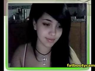 Cute Goth schoolgirl on cam - fatbootycams.com
