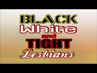 Tmavý bílý a těsný lesbičky