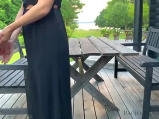 Xxx video with stepdaughter before she leaves to school - morning outdoor quickie&comma; projectsexdiary