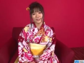 Chiharu craves for jizz to cover her entire pussy and ass