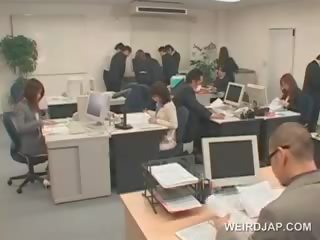 Appealing Asian Office stunner Gets Sexually Teased At Work