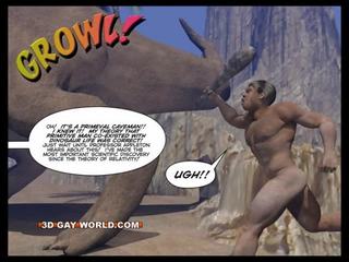 CRETACEOUS prick 3D Gay Comic Sci-Fi adult film Story