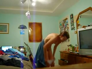 Teen Caught Changing immediately after Shower 1